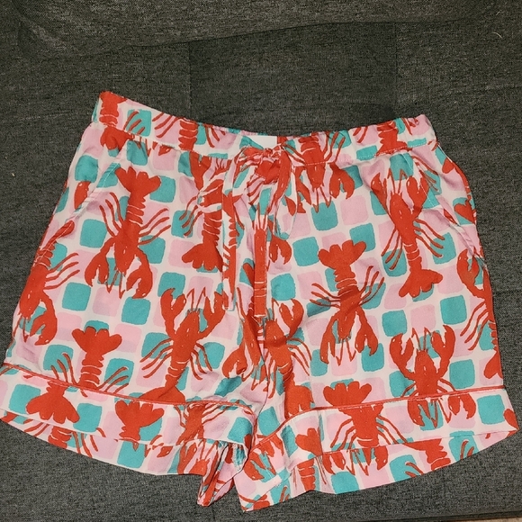 Playful Lobster Print Women's Pajama Set - Picture 2 of 5
